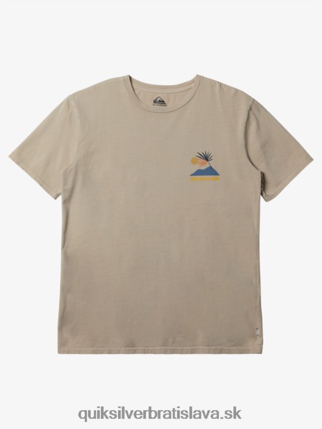 nové kmeňové tričko Quiksilver muži B80HXR232 starožitná biela