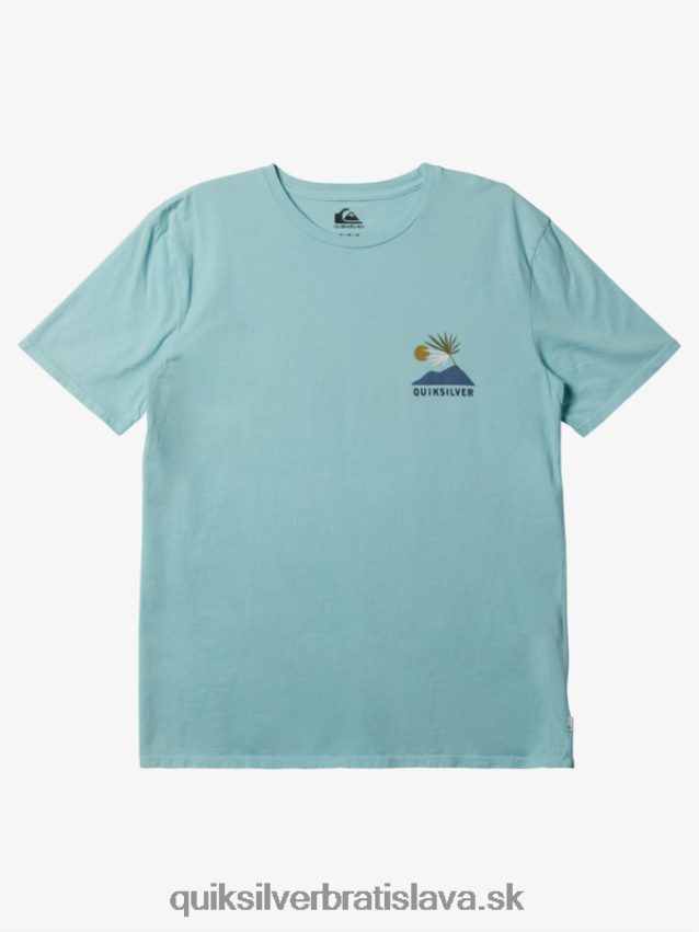 nové kmeňové tričko Quiksilver muži B80HXR233 anjelská modrá