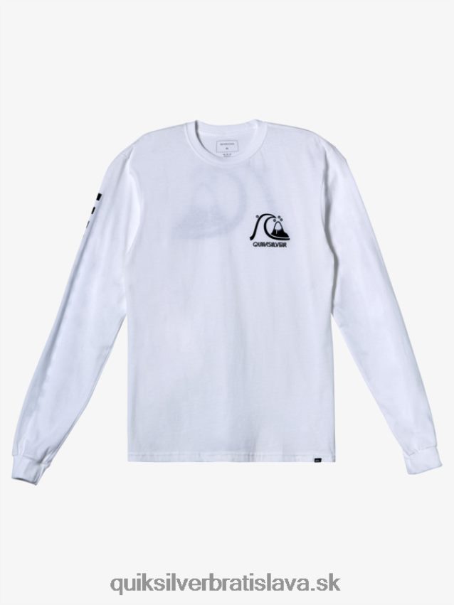 originálne ls tričko Quiksilver muži B80HXR1001 biely