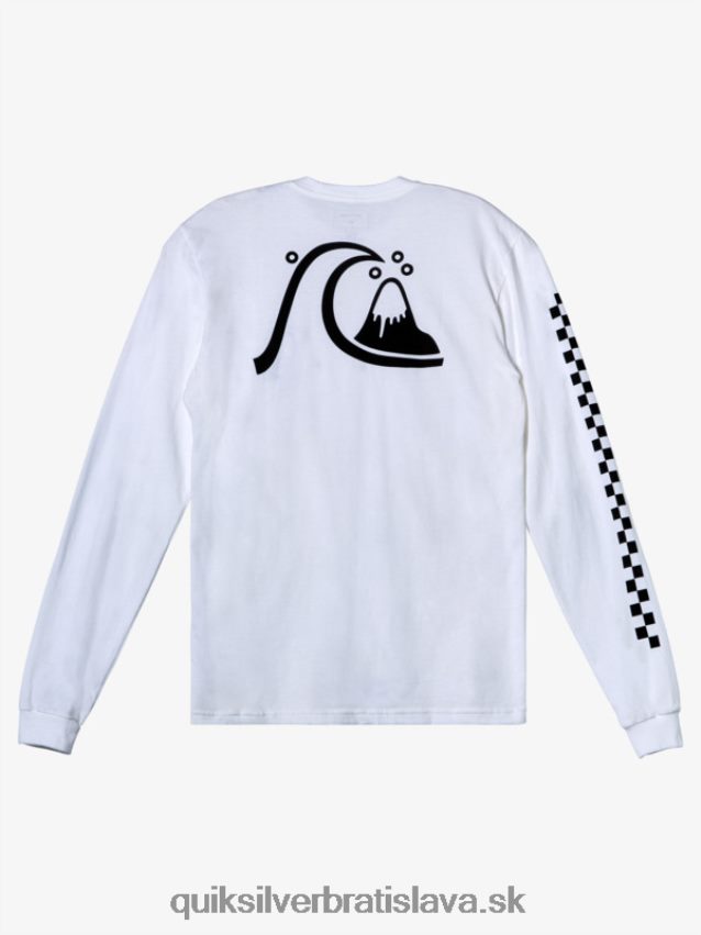originálne ls tričko Quiksilver muži B80HXR1001 biely
