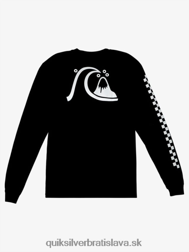 originálne ls tričko Quiksilver muži B80HXR999 čierna