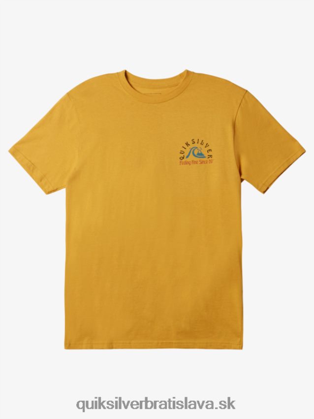 originálne sudové tričko Quiksilver muži B80HXR1171 svetlé zlato