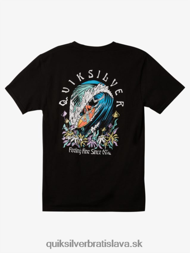 originálne sudové tričko Quiksilver muži B80HXR1172 čierna