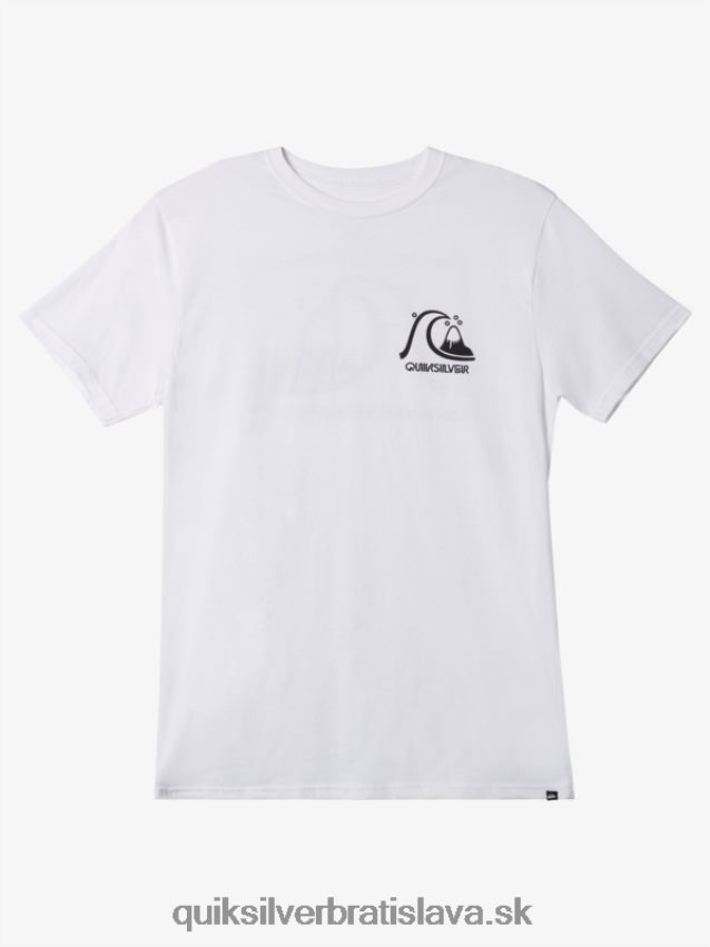 originálne tričko Quiksilver muži B80HXR1067 biely