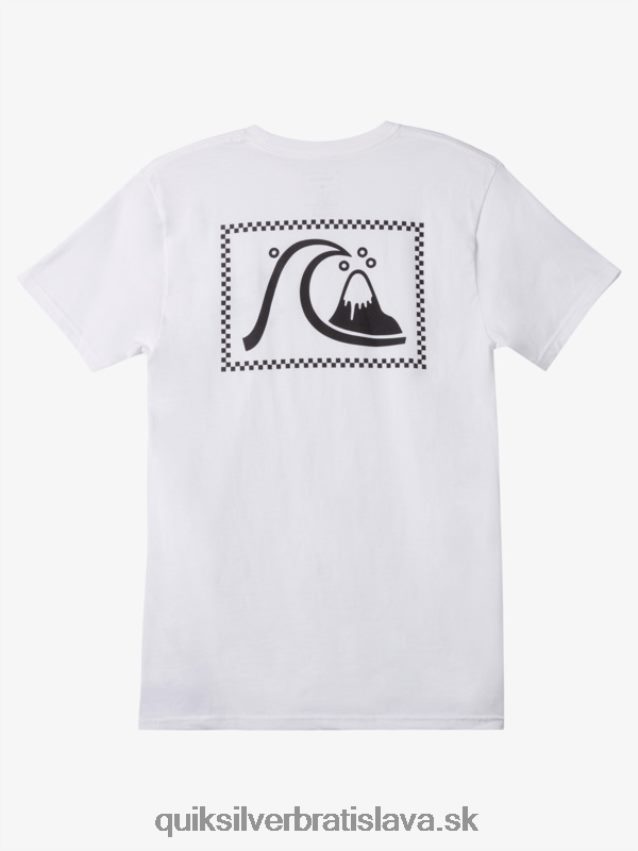 originálne tričko Quiksilver muži B80HXR1067 biely