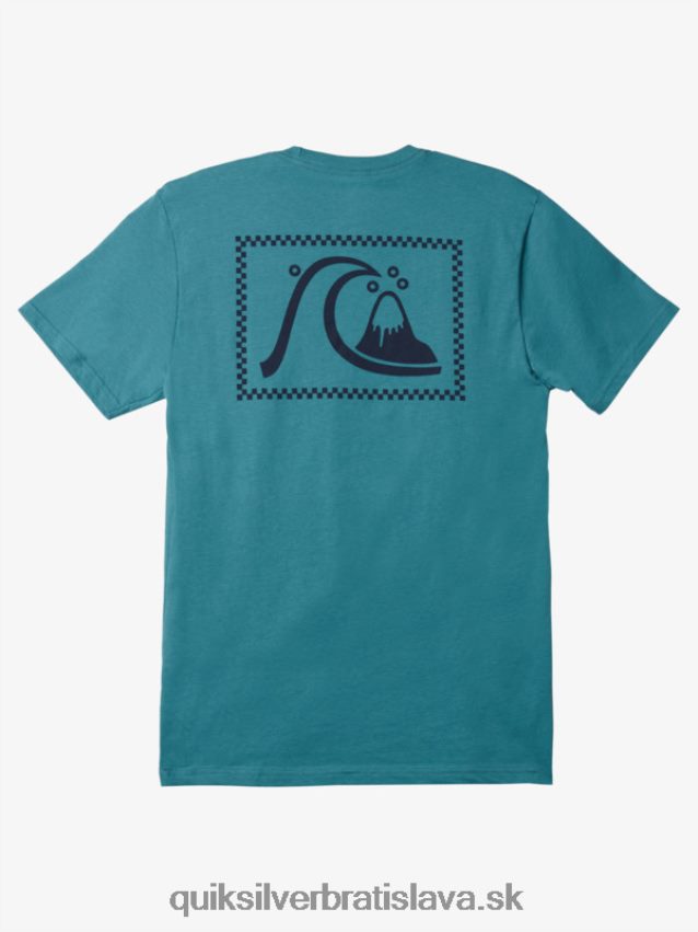 originálne tričko Quiksilver muži B80HXR1068 bretónska modrá