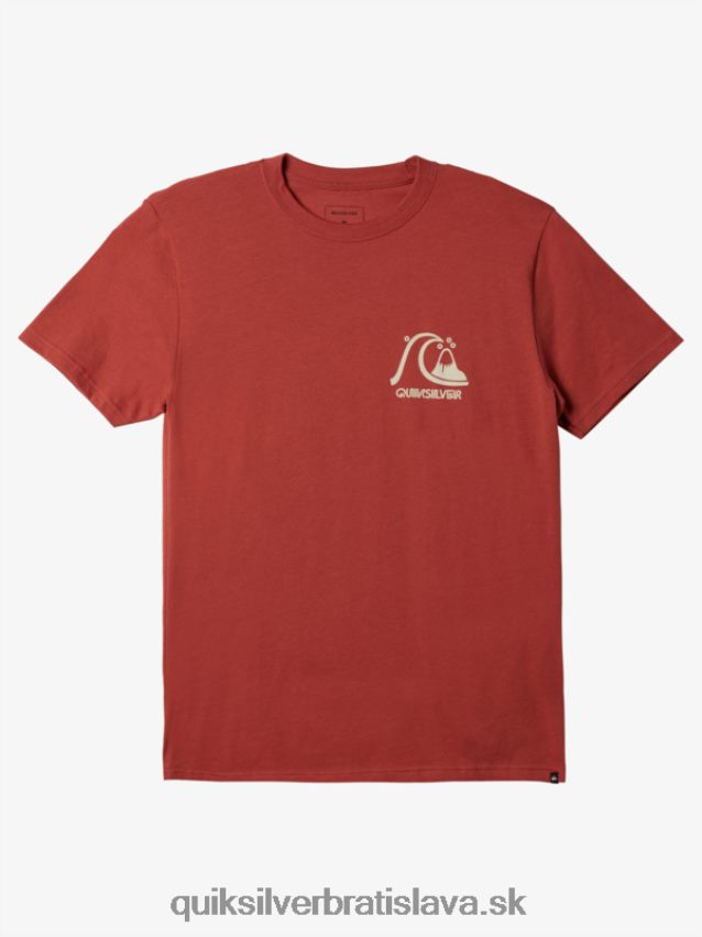 originálne tričko Quiksilver muži B80HXR1069 marsala