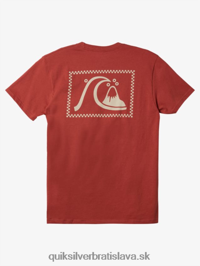 originálne tričko Quiksilver muži B80HXR1069 marsala