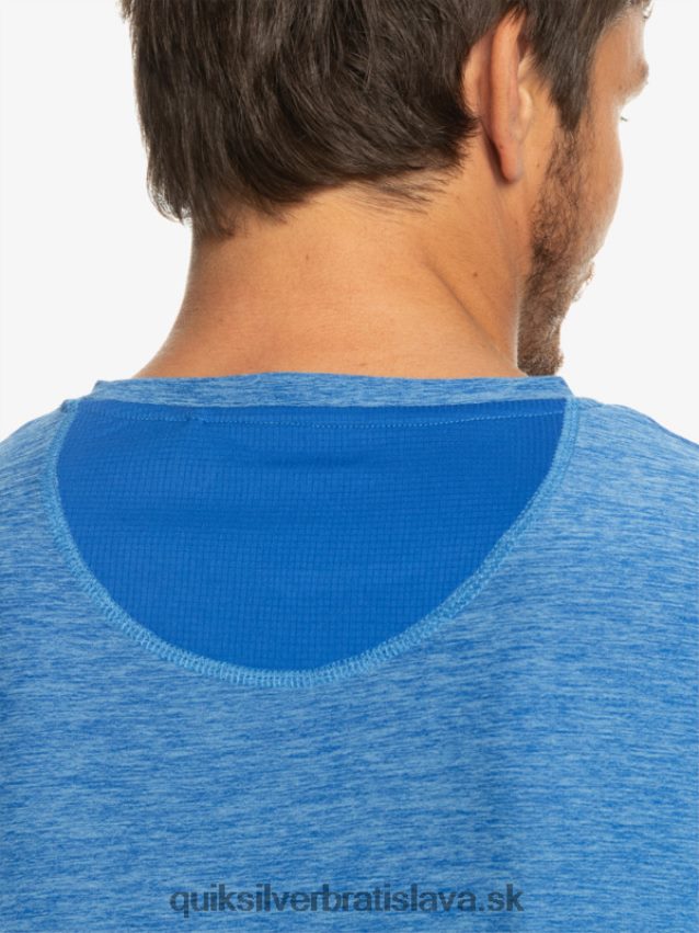 pobrežné bežecké tričko Quiksilver muži B80HXR1331 šnorchlovať modrá