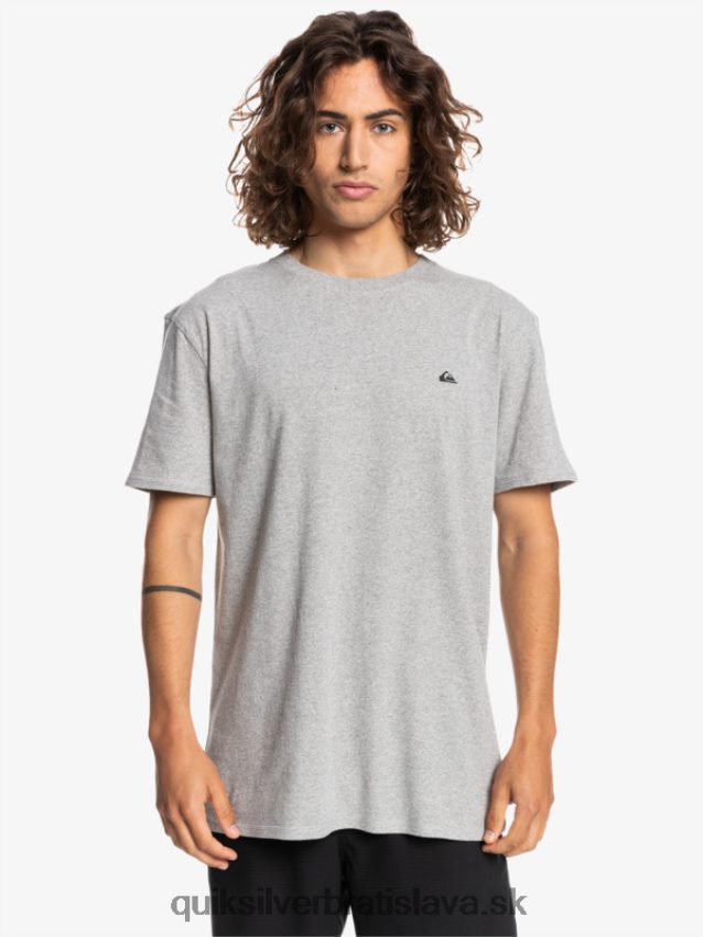 proformové tričko Quiksilver muži B80HXR1570 svetlosivý vres