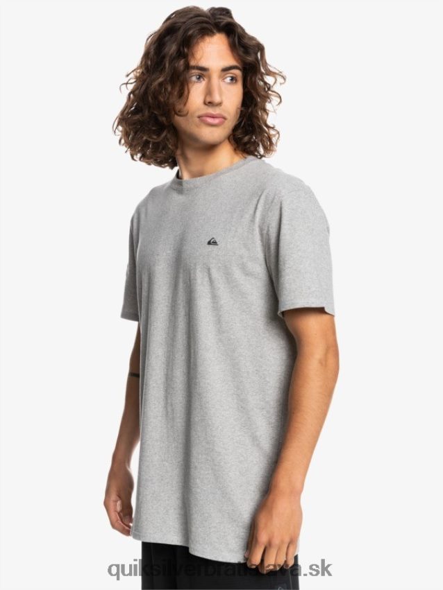 proformové tričko Quiksilver muži B80HXR1570 svetlosivý vres
