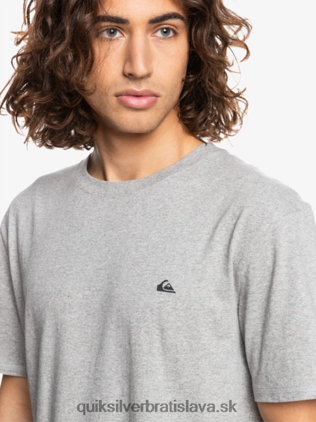 proformové tričko Quiksilver muži B80HXR1570 svetlosivý vres