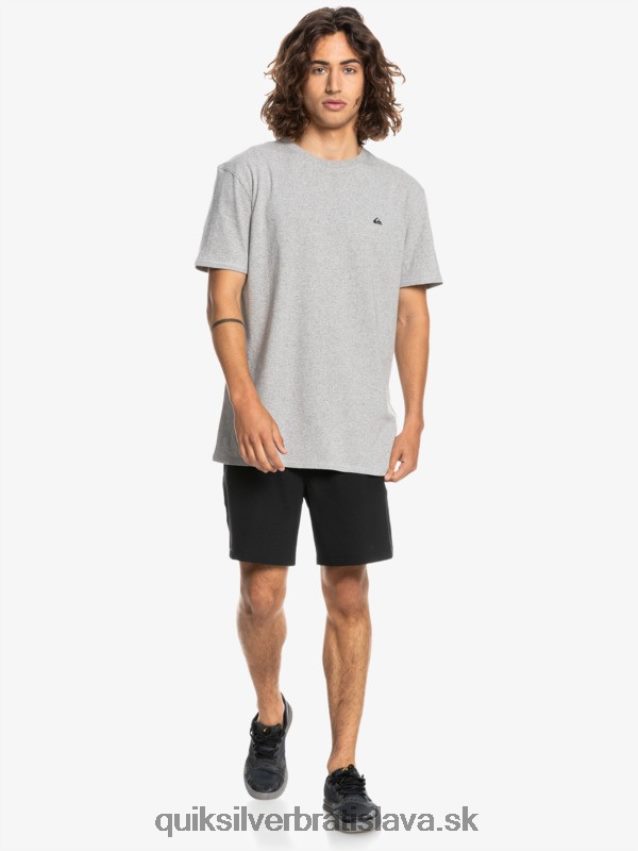 proformové tričko Quiksilver muži B80HXR1570 svetlosivý vres
