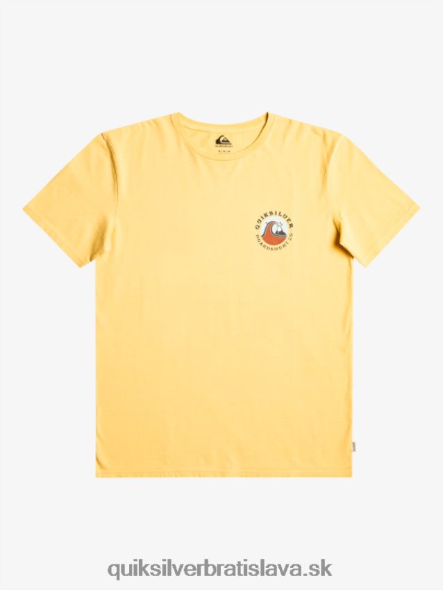 qs bublinkové tričko s pečiatkou Quiksilver muži B80HXR1157 pšenica