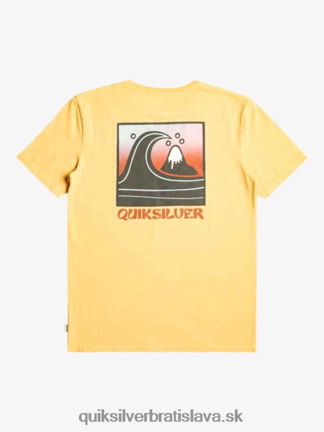 qs bublinkové tričko s pečiatkou Quiksilver muži B80HXR1157 pšenica