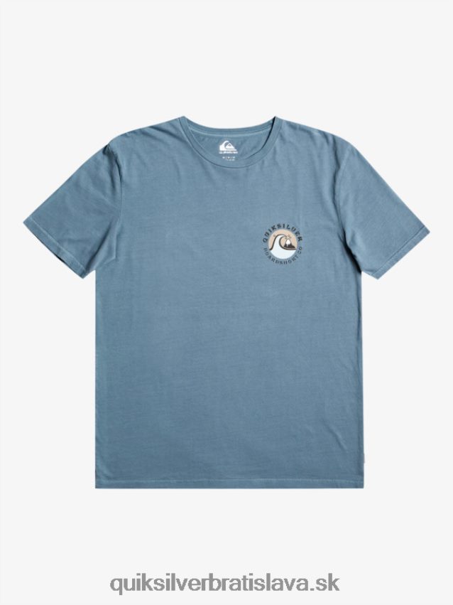 qs bublinkové tričko s pečiatkou Quiksilver muži B80HXR1158 Beringovo more