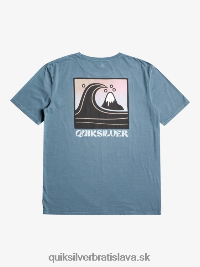 qs bublinkové tričko s pečiatkou Quiksilver muži B80HXR1158 Beringovo more