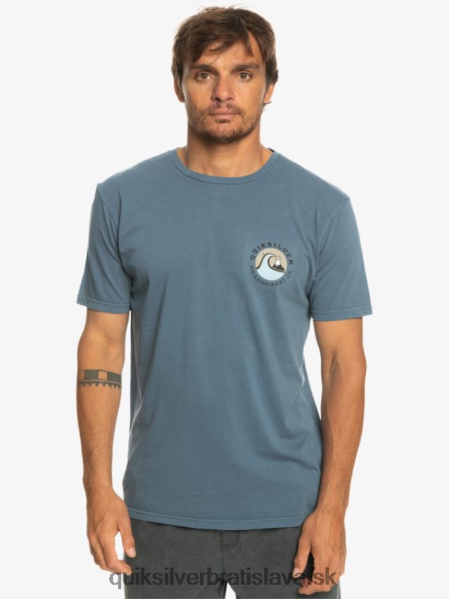 qs bublinkové tričko s pečiatkou Quiksilver muži B80HXR1158 Beringovo more