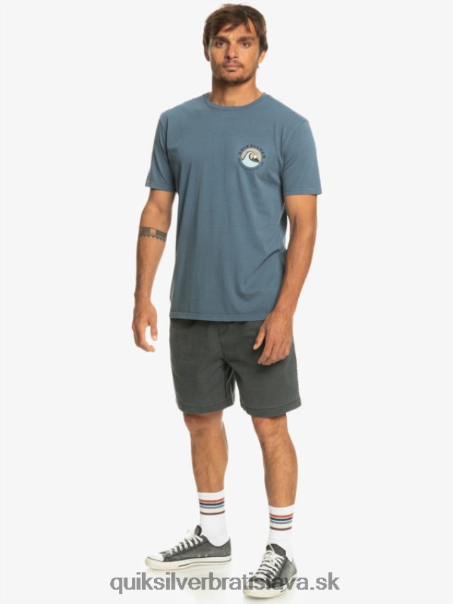 qs bublinkové tričko s pečiatkou Quiksilver muži B80HXR1158 Beringovo more