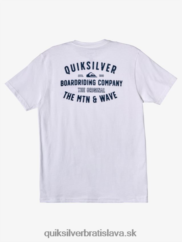 qs surf lockup tričko Quiksilver muži B80HXR962 biely