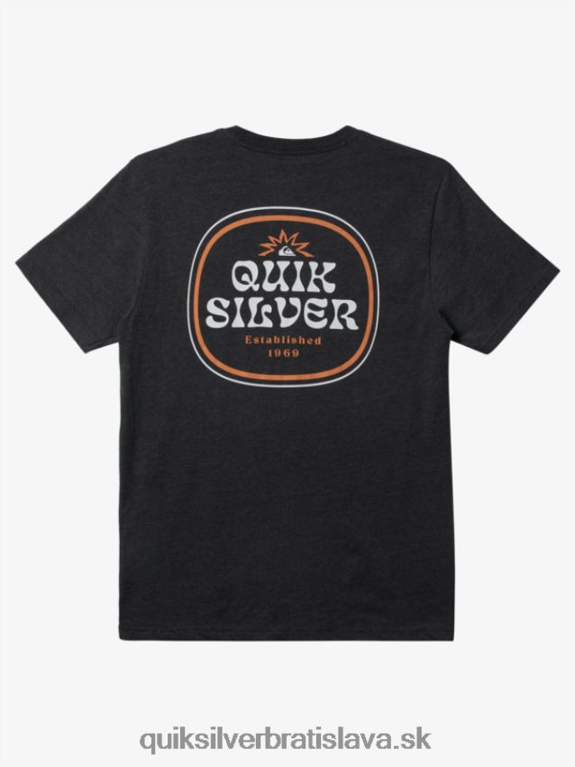 rámované tričko Quiksilver muži B80HXR183 vres z dreveného uhlia