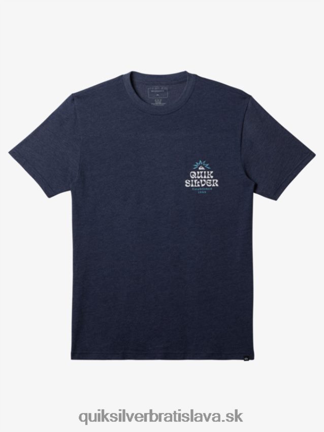 rámované tričko Quiksilver muži B80HXR184 námornícke sako vres