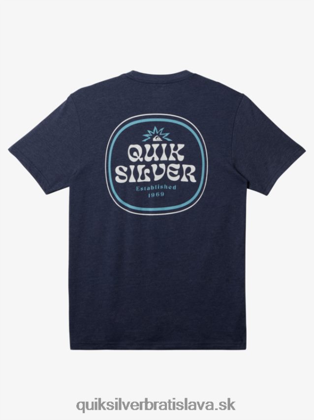 rámované tričko Quiksilver muži B80HXR184 námornícke sako vres