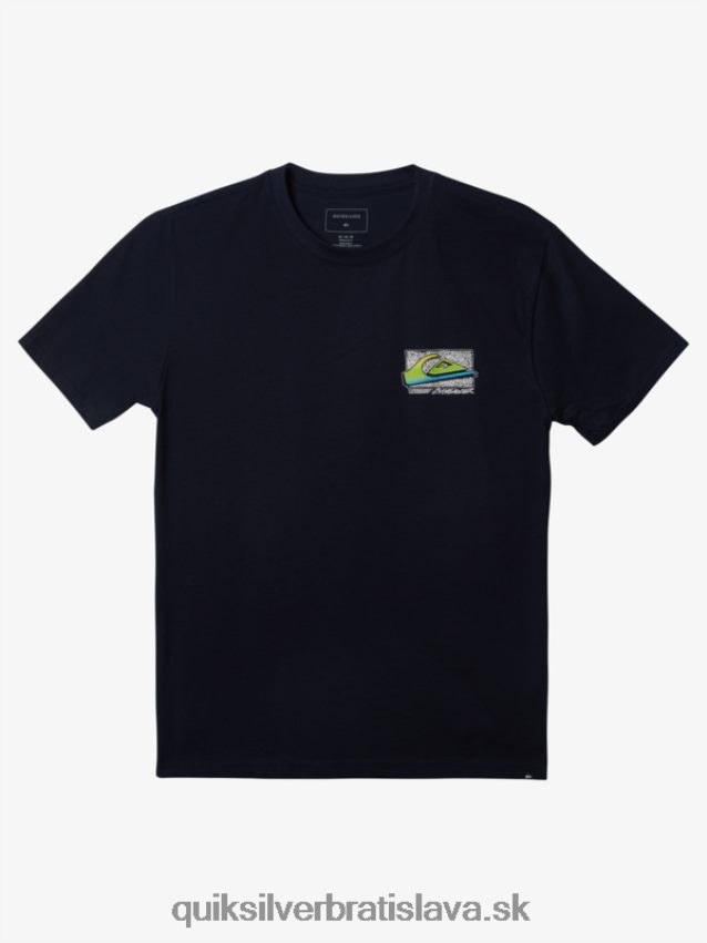 retro vyblednuté tričko Quiksilver muži B80HXR1109 námornícke sako