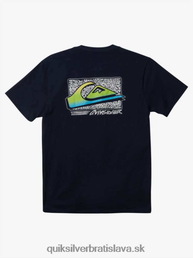 retro vyblednuté tričko Quiksilver muži B80HXR1109 námornícke sako