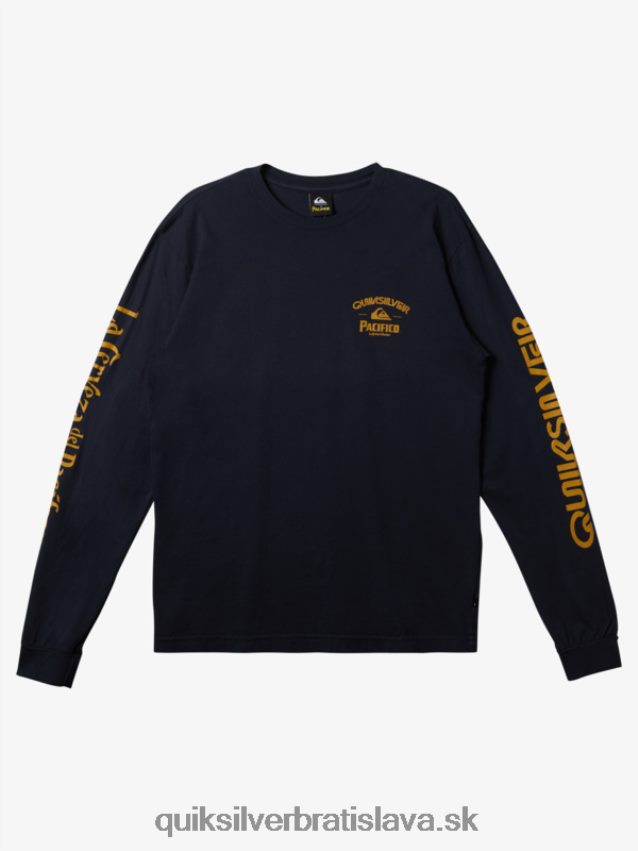 rovné tričko s dlhým rukávom Quiksilver x Pacifico muži B80HXR6 námornícke sako