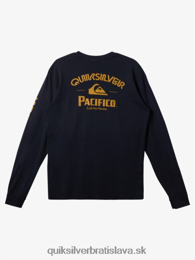 rovné tričko s dlhým rukávom Quiksilver x Pacifico muži B80HXR6 námornícke sako