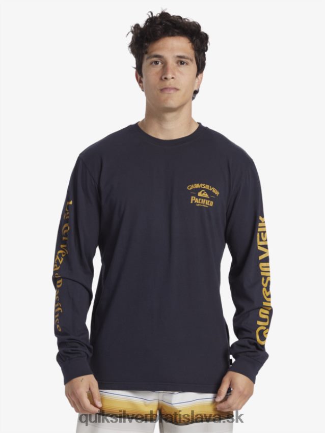 rovné tričko s dlhým rukávom Quiksilver x Pacifico muži B80HXR6 námornícke sako