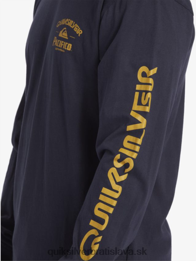 rovné tričko s dlhým rukávom Quiksilver x Pacifico muži B80HXR6 námornícke sako
