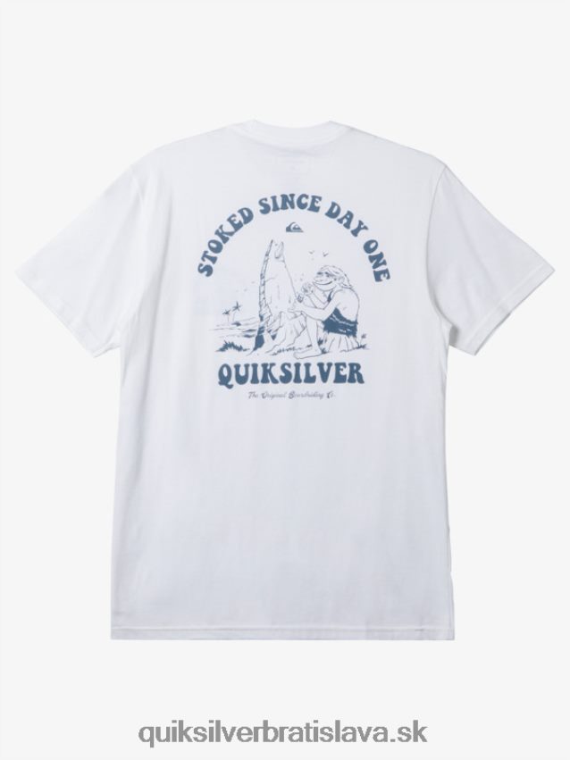 stoked od prvého dňa tričko Quiksilver muži B80HXR230 biely