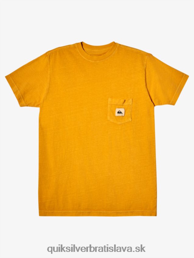 submisie tričko Quiksilver muži B80HXR1045 svetlé zlato