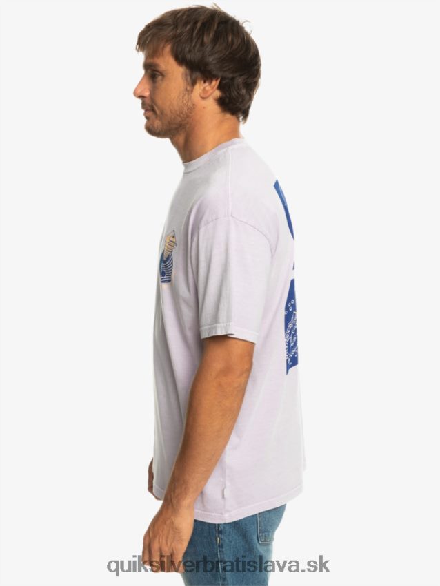 tam vonku tričko Quiksilver muži B80HXR1168 pastelová lila
