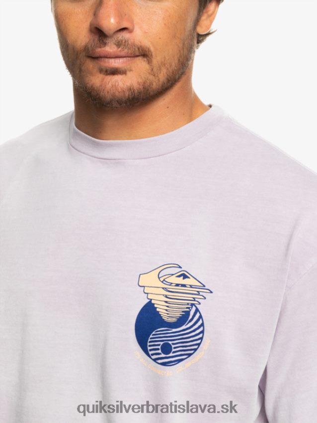 tam vonku tričko Quiksilver muži B80HXR1168 pastelová lila