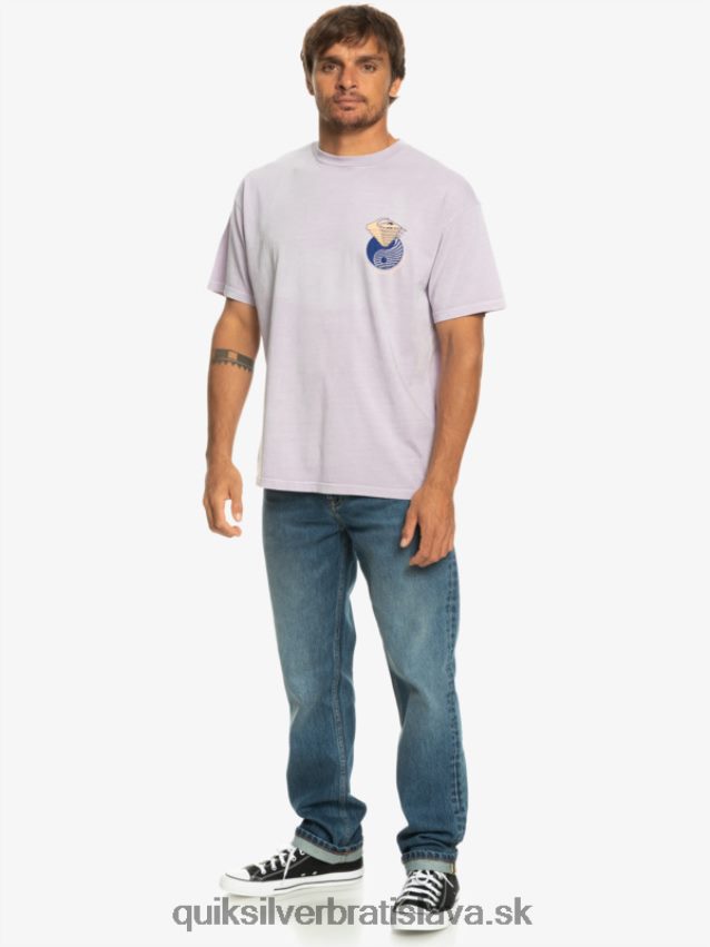 tam vonku tričko Quiksilver muži B80HXR1168 pastelová lila