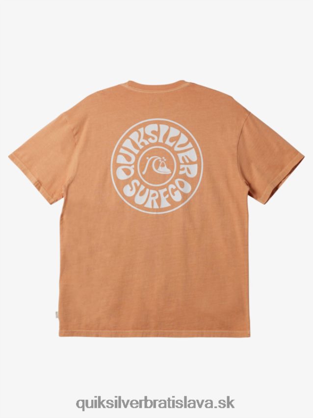 tričko cudzincov Quiksilver muži B80HXR753 medené opálenie