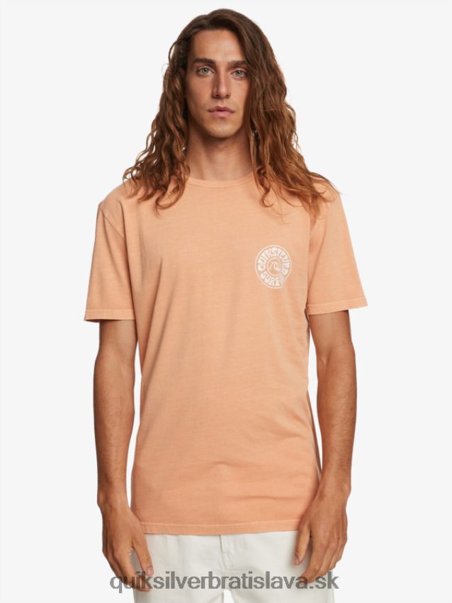 tričko cudzincov Quiksilver muži B80HXR753 medené opálenie