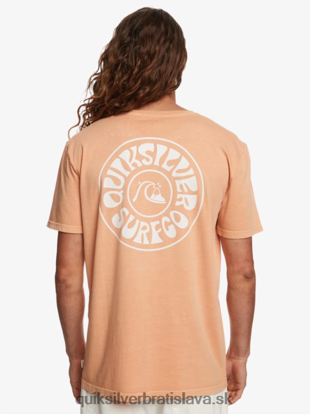 tričko cudzincov Quiksilver muži B80HXR753 medené opálenie