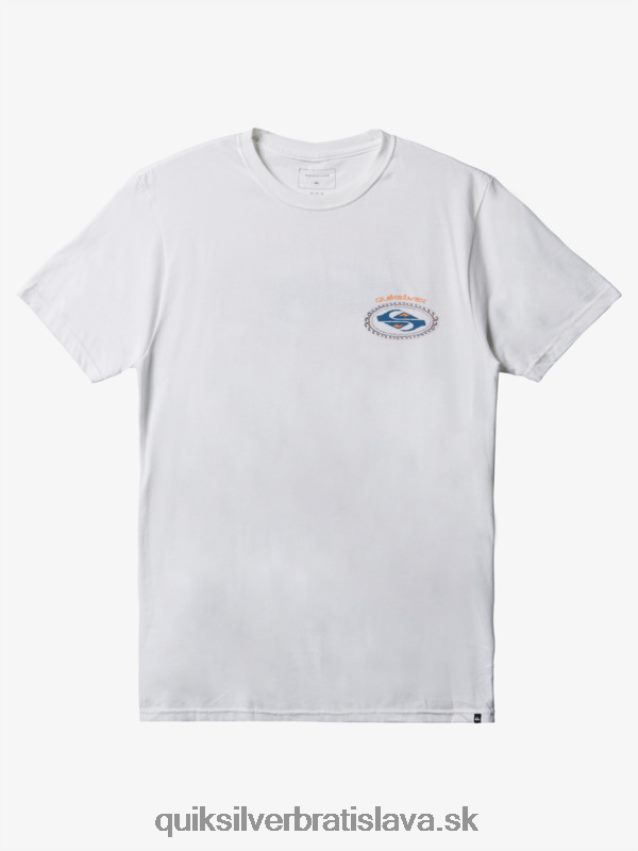 tričko druhej kože Quiksilver muži B80HXR1152 biely