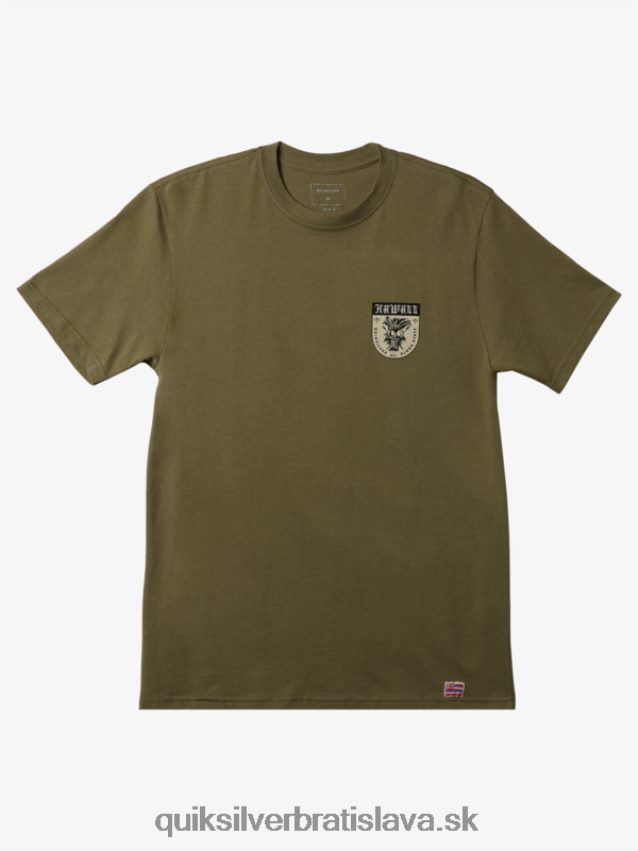 tričko hawaii ikaika štít Quiksilver muži B80HXR1005 štvorlístok