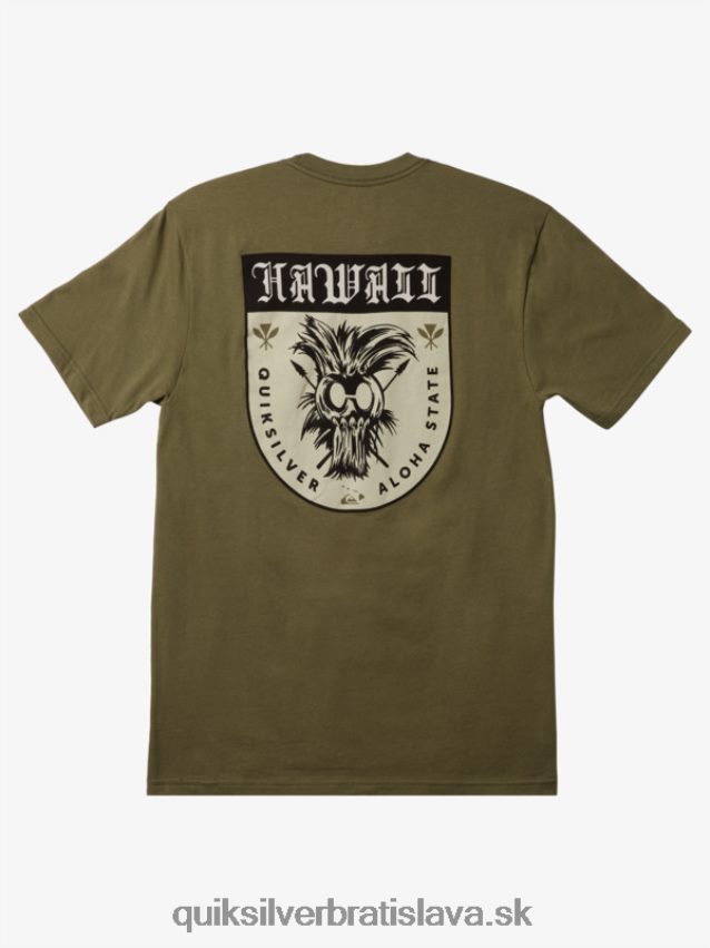 tričko hawaii ikaika štít Quiksilver muži B80HXR1005 štvorlístok