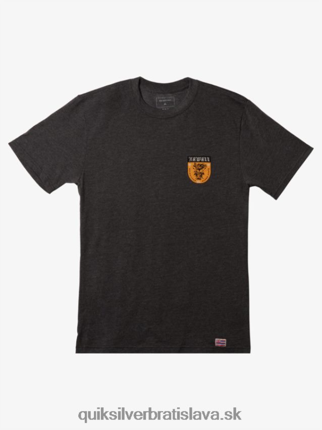 tričko hawaii ikaika štít Quiksilver muži B80HXR1006 vres z dreveného uhlia