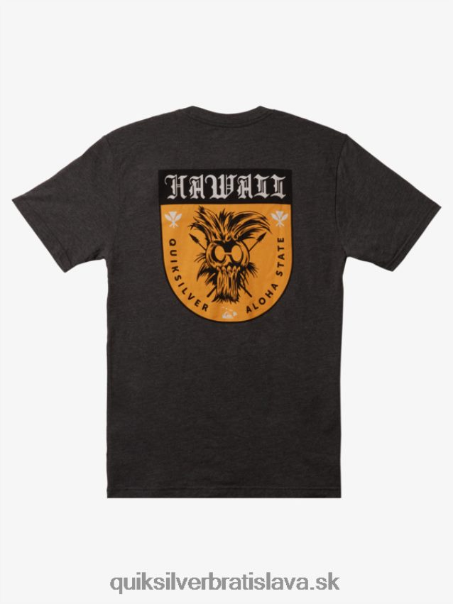 tričko hawaii ikaika štít Quiksilver muži B80HXR1006 vres z dreveného uhlia