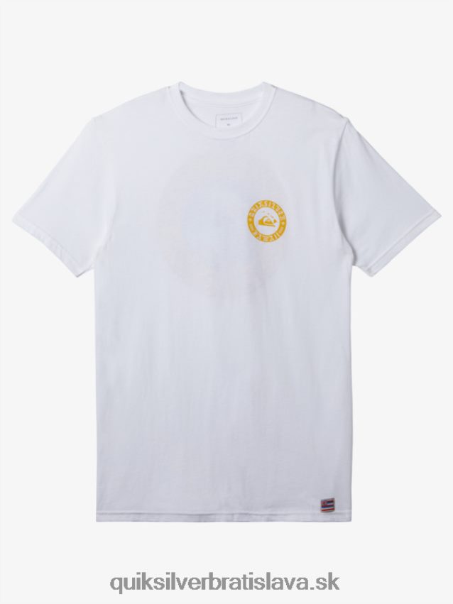 tričko hawaii wall of water Quiksilver muži B80HXR278 biely