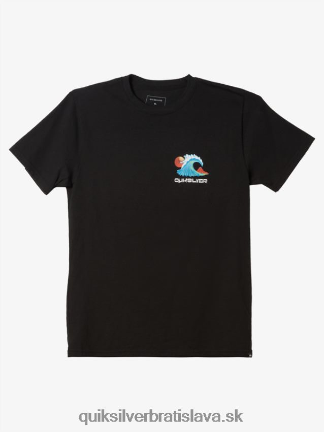 tričko oceánskej postele Quiksilver muži B80HXR1476 čierna