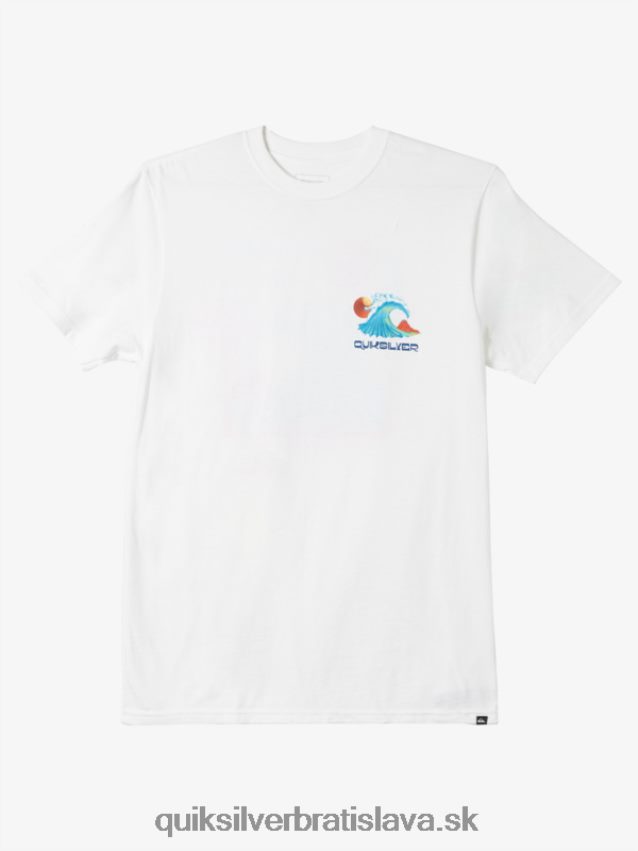 tričko oceánskej postele Quiksilver muži B80HXR1477 biely