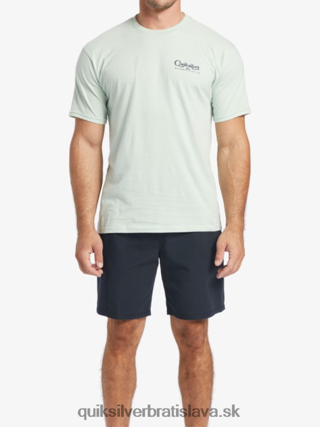 tričko pod vodákom Quiksilver muži B80HXR55 jemná zelená